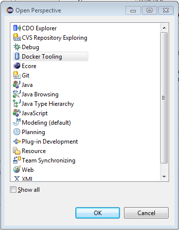 open-docker-tooling-perspective