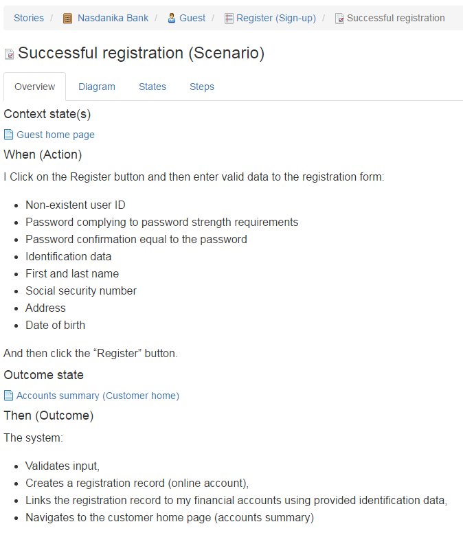 scenario-documentation-tabs